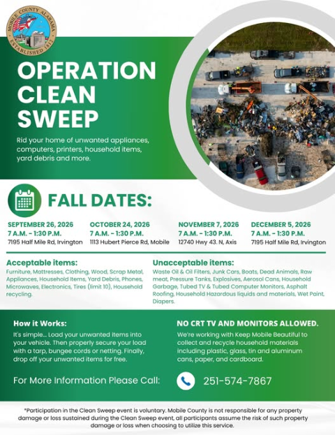 Operation Clean Sweep & Tire Recycling January 25, 2020