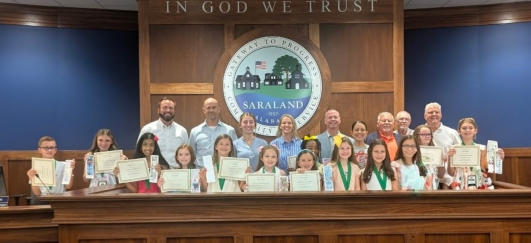 Bookmark Contest Winners at City Hall