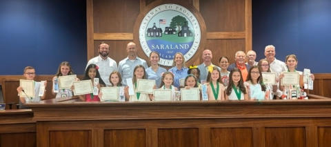 Bookmark Contest Winners at City Hall